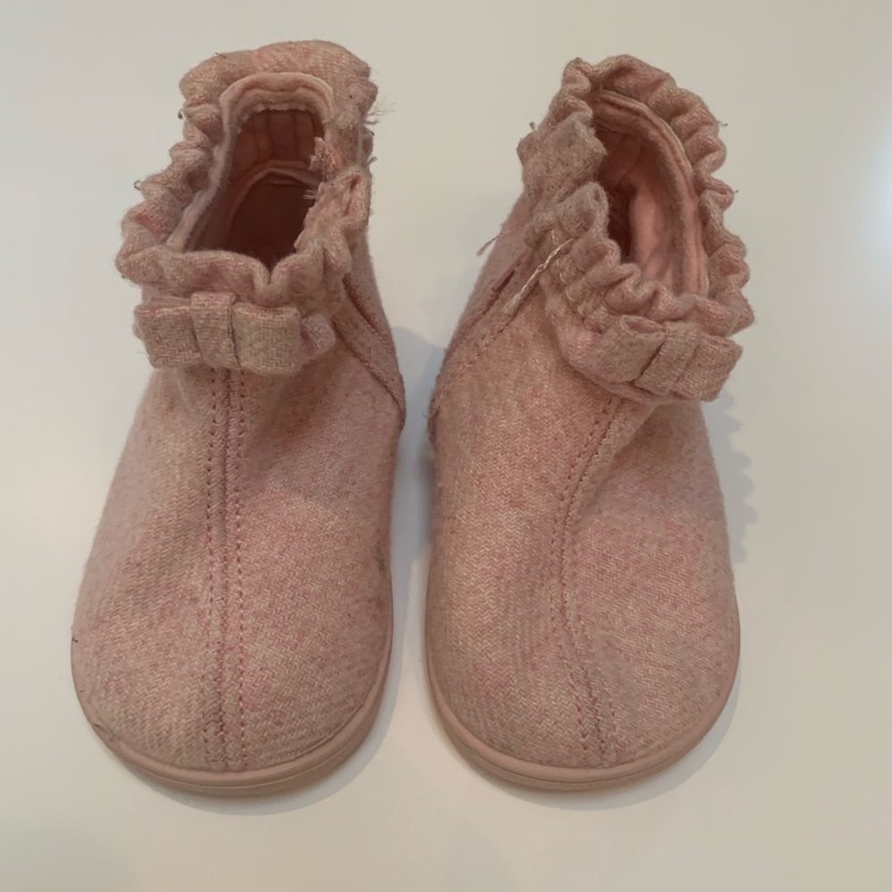 Jacadi pink wool boots